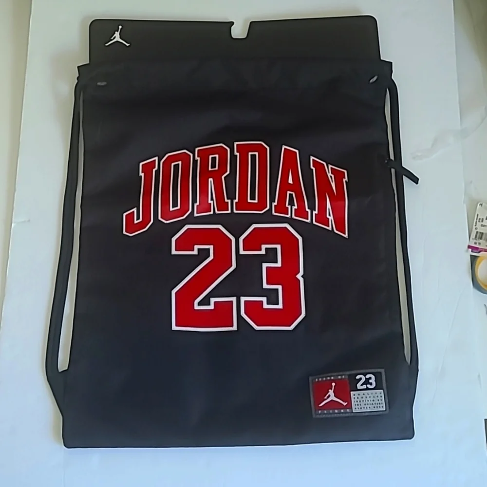 Jordan 23 Jersey Gym Backpack Black NWT